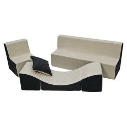 Soft Foam Furniture 3 pcs set: Chair+Sofa+Coach 